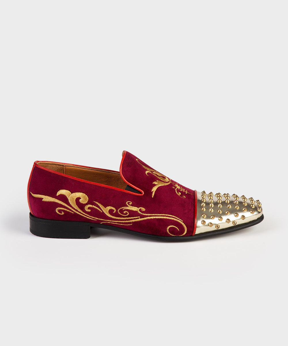 Red and gold on sale loafers